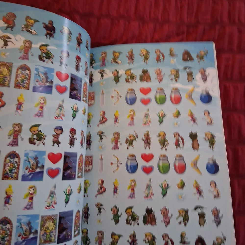 Official 2018 Nintendo Legend Of Zelda Sticker Book - Blue/Gold 800+ Stickers